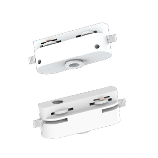 InLight Βάση λευκή μονοφασικής ράγας για κρέμαση φωτιστικού (TC005-WH) InLight Βάση λευκή μονοφασικής ράγας για κρέμαση φωτιστικού (TC005-WH)