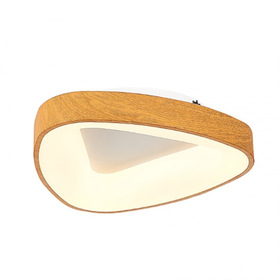 InLight Πλαφονιέρα οροφής LED 58W 4000K από καφέ μέταλλο και ακρυλικό D:56cm (42176-Α)