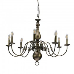 InLight Κρεμαστό φωτιστικό από οξυντέ μέταλλο 8XE14 D:83cm (5309-8)