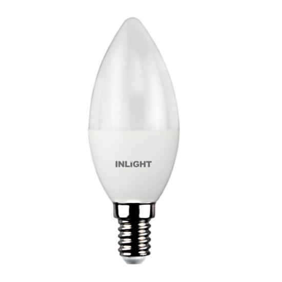 InLight E14 LED C37 8watt 6500Κ Ψυχρό Λευκό (7.14.08.13.3) InLight E14 LED C37 8watt 6500Κ Ψυχρό Λευκό (7.14.08.13.3)