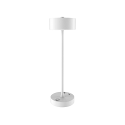 it-Lighting Crater Rechargeable LED 2W 3CCT Touch Table Lamp White D:38cmx11cm (80100120)