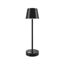 it-Lighting Tahoe Rechargeable LED 2W 3CCT Touch Table Lamp Black D38cmx11cm (80100210)