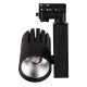 InLight Σποτ τριφασικής ράγας LED 30W 4000K σε μαύρη απόχρωση D:10cmX20cm (T00802-BL)