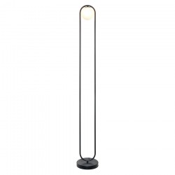 InLight Επιδαπέδιο φωτιστικό σε μαύρη απόχρωση και λευκή οπαλίνα 1XG9 D:160cm (45015-BL)