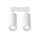 InLight Φωτιστικό LED 2x9W 3000K για Ultra-Thin μαγνητική ράγα σε λευκή απόχρωση D:16cmX4,4cm (T03801-WH)