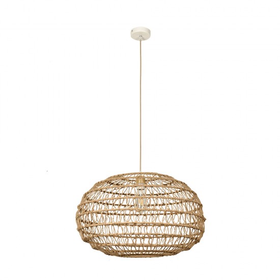 InLight Κρεμαστό Φωτιστικό από σχοινί 1xE27 D:60cm (4041-A) InLight Κρεμαστό Φωτιστικό από σχοινί 1xE27 D:60cm (4041-A)