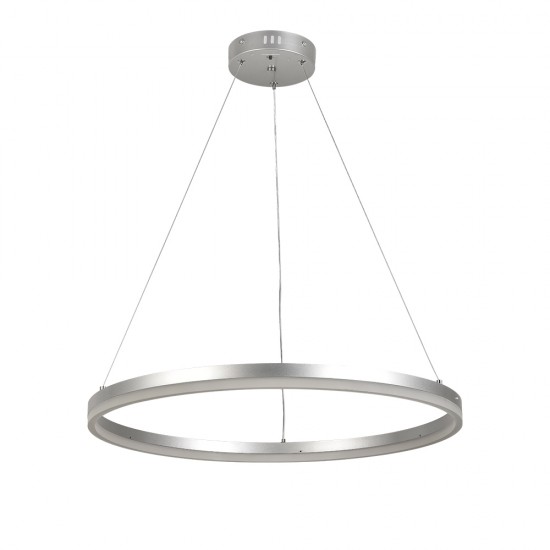 InLight Κρεμαστό φωτιστικό LED 45W 3CCT (by switch on base)   6095-C-Silver