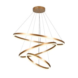 InLight Κρεμαστό φωτιστικό LED 100W 3CCT (by switch on base) 6095-A-Golden