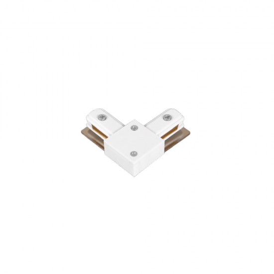 InLight Σύνδεσμος L Λευκός Μονοφασικής Ράγας (TC1-029-WH)