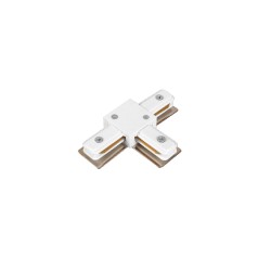 InLight Σύνδεσμος Τ Λευκός Μονοφασικής Ράγας (TC1-030-WH)