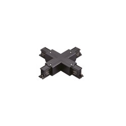 InLight Σύνδεσμος Σταυρός Μαύρος Μονοφασικής Ράγας (TC1-031-BL)