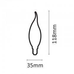 InLight E14 LED Filament C35L 5watt (7.14.05.18.1) InLight E14 LED Filament C35L 5watt (7.14.05.18.1)