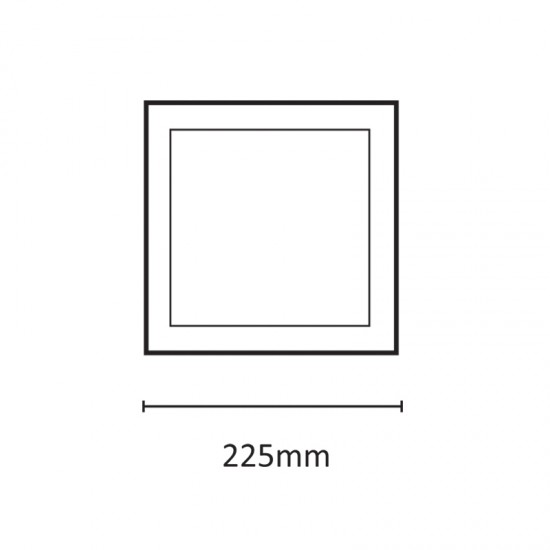 InLight LED Slim Panel 20watt Τετράγωνο 3000Κ Θερμό Λευκό D:22,5cm (2.20.01.1) InLight LED Slim Panel 20watt Τετράγωνο 3000Κ Θερμό Λευκό D:22,5cm (2.20.01.1)
