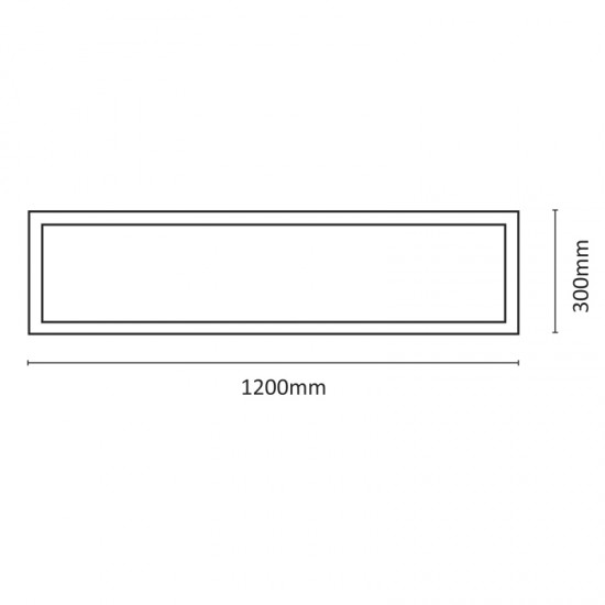 InLight LED Panel 48watt Παραλληλόγραμμο 4000Κ Φυσικό Λευκό D:120cmX30cm (2.50.01.2) InLight LED Panel 48watt Παραλληλόγραμμο 4000Κ Φυσικό Λευκό D:120cmX30cm (2.50.01.2)