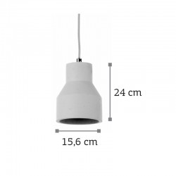InLight Κρεμαστό φωτιστικό λευκό από γύψο 1XE27 D:15,6cm (4512)