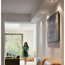 InLight Χωνευτό σποτ από οξυντέ μέταλλο 1XGU10 D:9cm (43278-Οξυντέ)