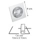 InLight Χωνευτό σποτ από νίκελ ματ μέταλλο 1XGU10 D:9cm (43278-Νίκελ Ματ)