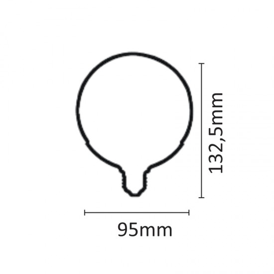InLight E27 LED G95 13watt 6500K Ψυχρό Λευκό (7.27.15.14.3)