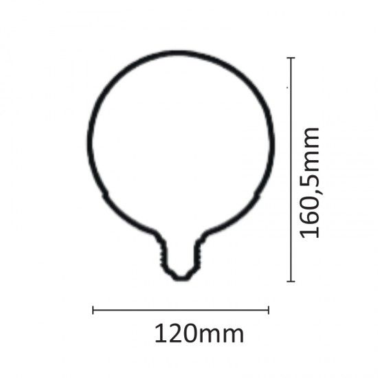 InLight E27 LED G120 18,5watt 6500K Ψυχρό Λευκό (7.27.18.14.3)