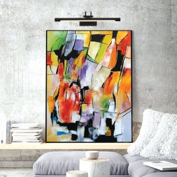 InLight Επιτοίχιο φωτιστικό LED 8W 3000K από οξυντέ μέταλλο και ακρυλικό D:45cm (1044-Β-Οξυντέ)