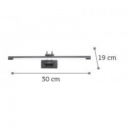 InLight Επιτοίχιο φωτιστικό LED 4W 3000K από νίκελ ματ μέταλλο και ακρυλικό D:30cm (1044-Γ-Νίκελ Ματ)