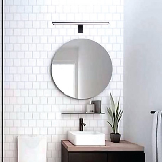 InLight Επιτοίχιο φωτιστικό LED 10W 4000K από πλαστικό σε χρώμιο απόχρωση D:40cm (1043-Β)