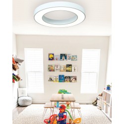 InLight Κρεμαστό φωτιστικό LED 50W 4000K σε μαύρη απόχρωση D:80cm (6171-80-BL)