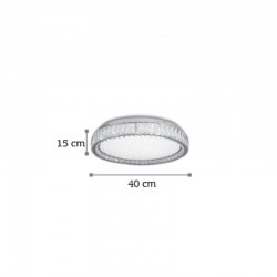 InLight Πλαφονιέρα οροφής από χρώμιο μέταλλο και κρύσταλλα (42013-Γ)