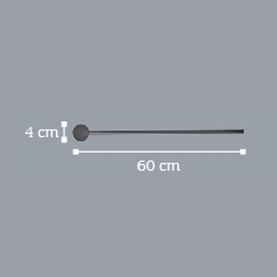 InLight Επιτοίχιο φωτιστικό LED 7W 3000K από χρώμιο μέταλλο D:60cm (43015-CH)