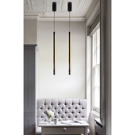 InLight Κρεμαστό φωτιστικό LED 7W 3000K από μαύρο μέταλλο και ακρυλικό D:60cm (6023) InLight Κρεμαστό φωτιστικό LED 7W 3000K από μαύρο μέταλλο και ακρυλικό D:60cm (6023)