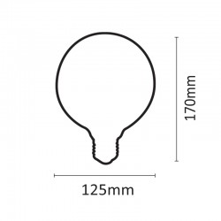 InLight Ε27 LED Filament G125 12watt (7.27.12.27.1)