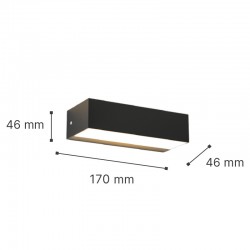 it-Lighting Martin LED 9W 3CCT Outdoor Up-Down Wall Lamp Grey D:17cmx4.6cm (80200830)