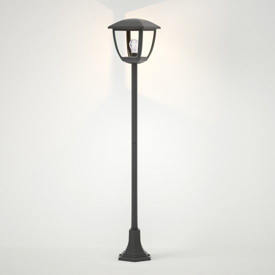 it-Lighting Avalanche 1xE27 Outdoor Pole Light Black D:120cmx18.5cm (80500114)