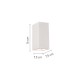 InLight Επιτοίχιο φωτιστικό λευκό από γύψο 2XGU10 D:16cm (43033)