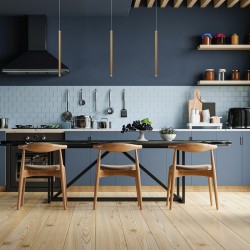 InLight Κρεμαστό φωτιστικό LED 5W 3000K σε μαύρη απόχρωση D:50cm (4018-BL)