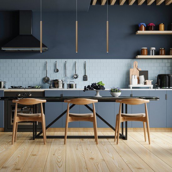 InLight Κρεμαστό φωτιστικό LED 5W 3000K σε μαύρη απόχρωση D:50cm (4018-BL)