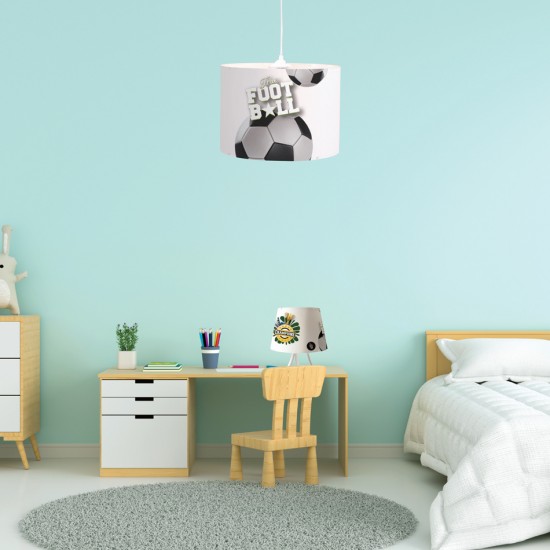 InLight Επιτραπέζιο φωτιστικό από λευκό μέταλλο και καπέλο D:30cm (3026)