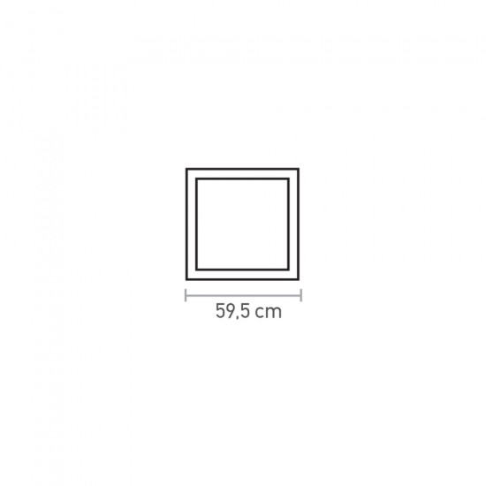 InLight LED Panel 48watt Backlight Τετράγωνο 4000Κ Φυσικό Λευκό D:59,5cm (2.48.02.2)