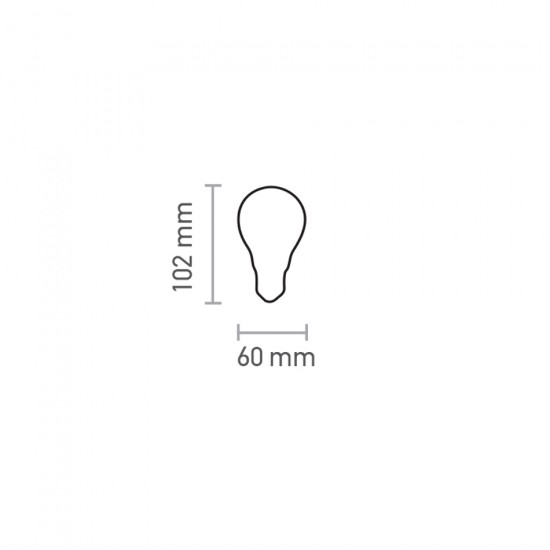 InLight E27 LED Filament A60 8watt με μελί κάλυμμα (7.27.08.41.1) InLight E27 LED Filament A60 8watt με μελί κάλυμμα (7.27.08.41.1)