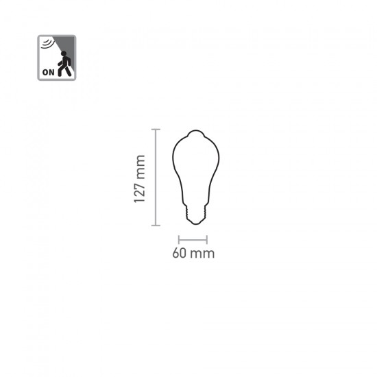 InLight E27 LED A60 12watt 4000Κ Day Night and Motion Sensor Φυσικό Λευκό (7.27.12.44.2) InLight E27 LED A60 12watt 4000Κ Day Night and Motion Sensor Φυσικό Λευκό (7.27.12.44.2)
