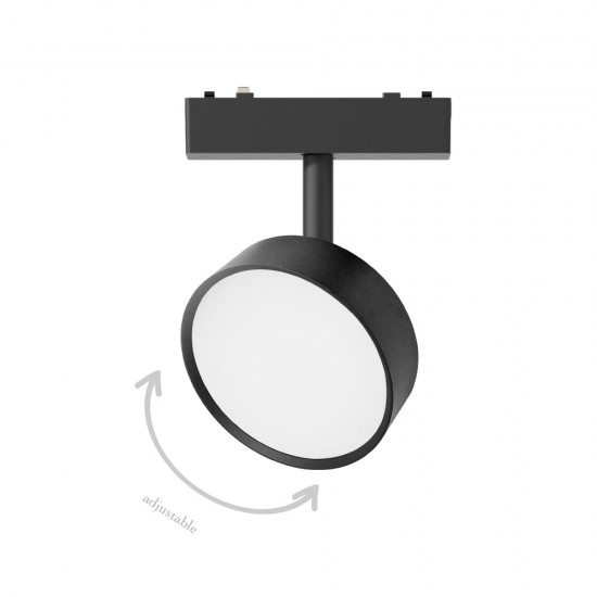 InLight Φωτιστικό LED 9W 3000K για Ultra-Thin μαγνητική ράγα σε μαύρη απόχρωση D:9,5x14cm (T03901-BL)