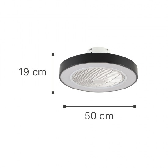 it-Lighting Chilko 36W 3CCT LED Fan Light in Black Color (101000320)