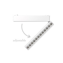 InLight Φωτιστικό LED 12W 3CCT για Ultra-Thin μαγνητική ράγα σε λευκή απόχρωση (by tuya and zigbee) D:23cmX8cm (T04805-WH)