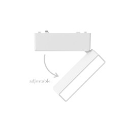 InLight Φωτιστικό LED 5W 3CCT για Ultra-Thin μαγνητική ράγα σε λευκή απόχρωση (by tuya and zigbee) D:12,8cmX8cm (T04905-WH)