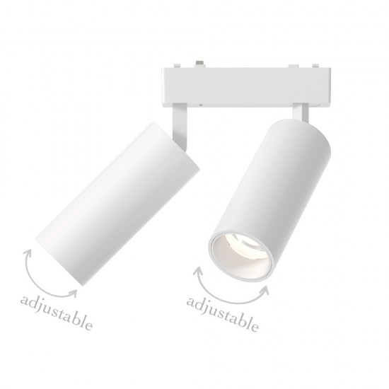 InLight Φωτιστικό LED 2x9W 3CCT για Ultra-Thin μαγνητική ράγα σε λευκή απόχρωση D:16cmX4,4cm (T05205-WH)