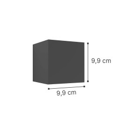 it-Lighting Emerald LED 10W 3000K Outdoor Wall Lamp White D:9,9cmx9,9cm (80203121)