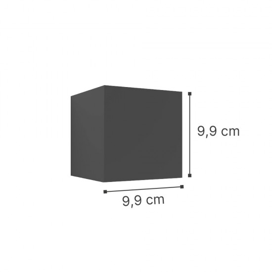 it-Lighting Emerald LED 10W 3000K Outdoor Wall Lamp Grey D:9,9cmx9,9cm (80203131)