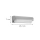 it-Lighting Erie LED 10W 3000K Outdoor Wall Lamp Grey D:26,1cmx7cm (80203030)
