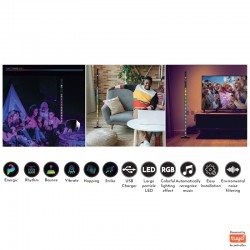 InLight Επιδαπέδιο φωτιστικό LED 10W RGB (by tuya) D:120cm (45024)