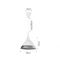 InLight Κρεμαστό φωτιστικό από καφέ γυαλί 1XE14 D:18cm (4409-Γ-Καφέ)